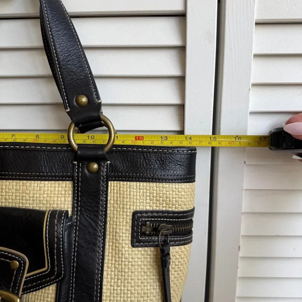 Coach Women's Tan and Black Bag